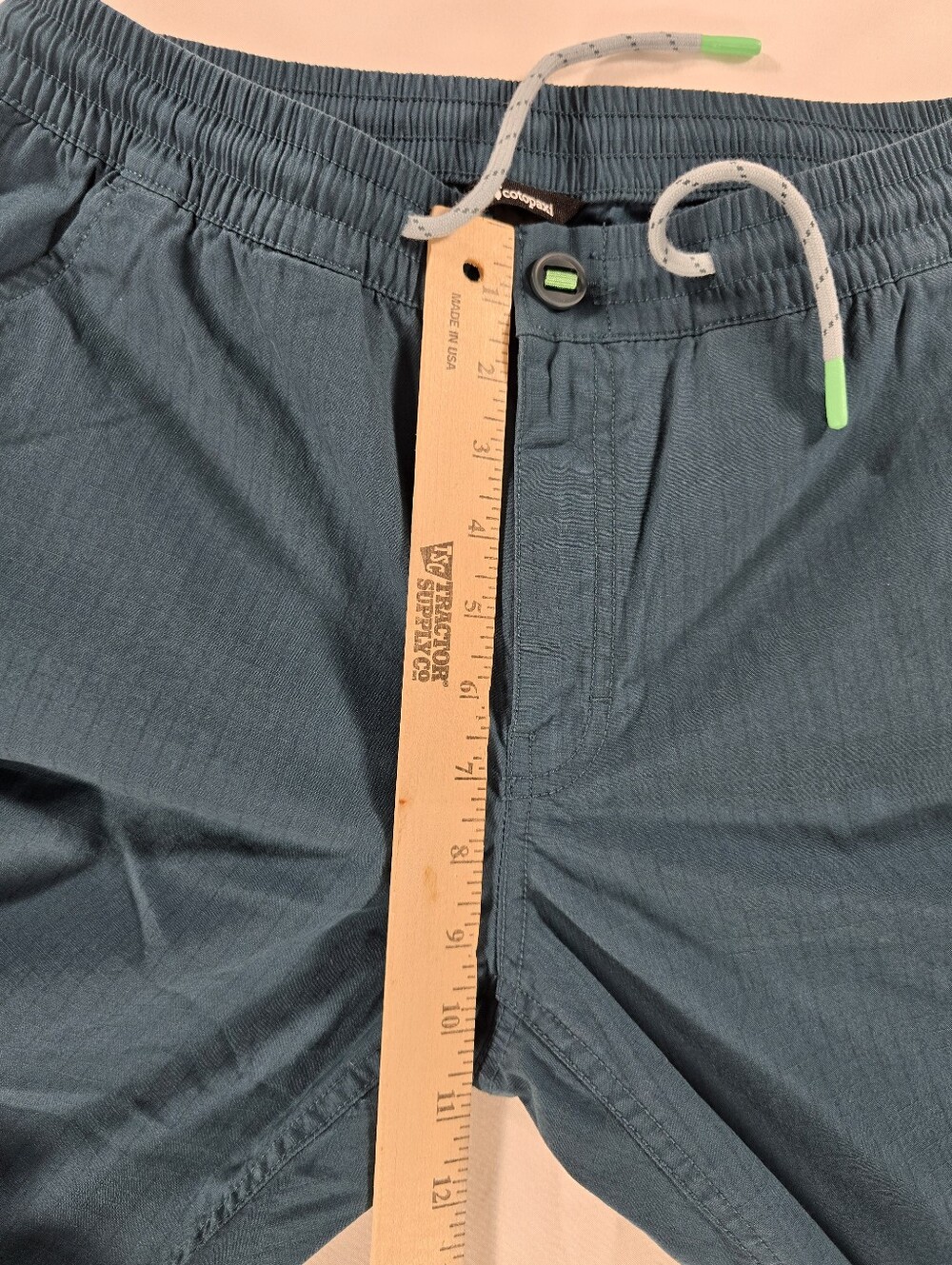 Cotopaxi Pants Mens Salto Ripstop Drawstring Stretch Casual Teal Medium Hiking - Picture 10 of 11